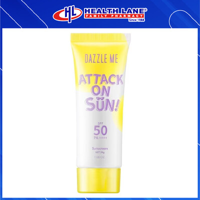 DAZZLE ME ATTACK ON SUN! SUNSCREEN SPF 50 PA++++ 30G
